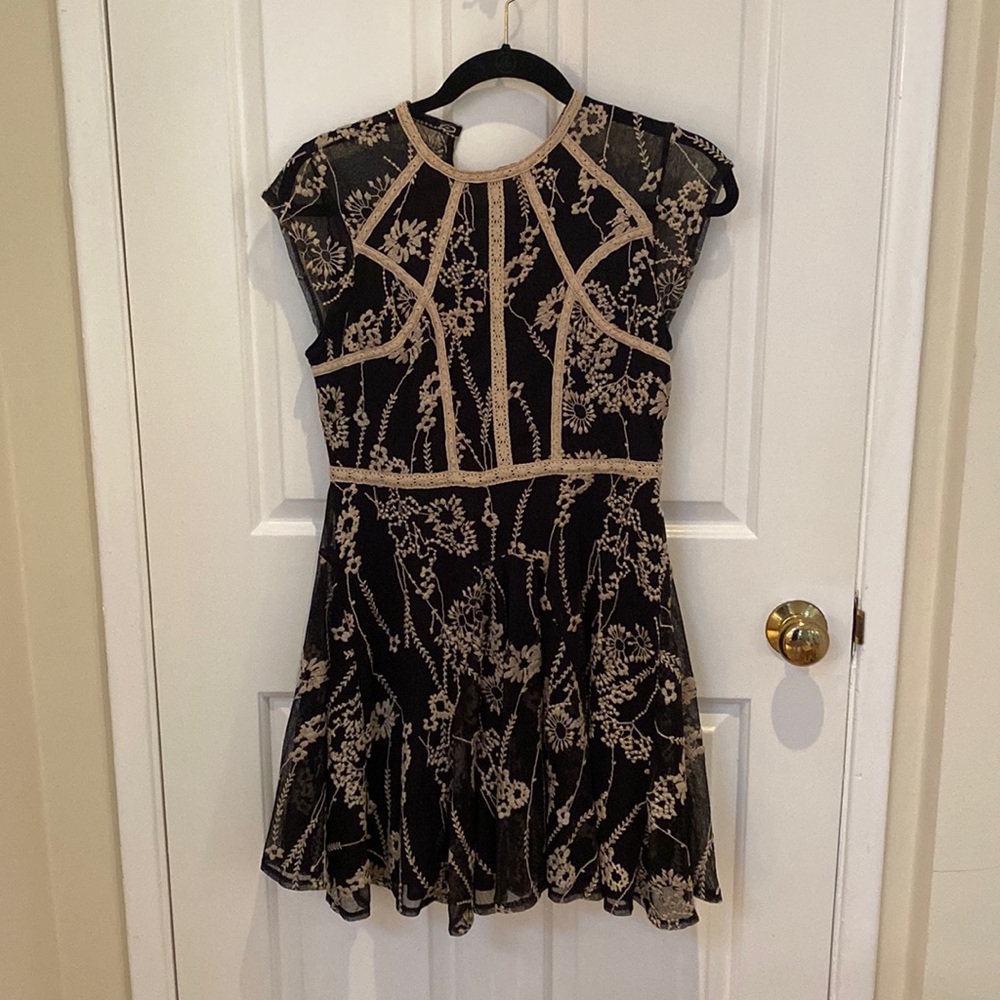 Free People embroidered mini dress